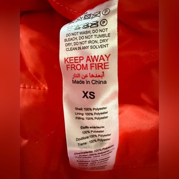 Nasty Gal Maxi Faux Mongolian Coat Red XS NWT IN PACKAGE - Picture 7 of 9